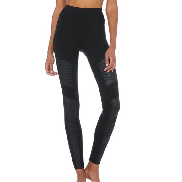 ALO Yoga Pants - NWOT ALO HIGH WAIST MOTO LEGGINGS